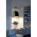 Faro Pendel CRATER E27 IP20, sort mat 