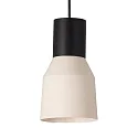 Pendel KOMBO E27 IP20, beige, sort mat 