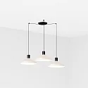 Pendel KOMBO 3-flammer E27 IP20, beige, sort mat 