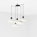 Pendel KOMBO 5-flammer E27 IP20, beige, sort mat 
