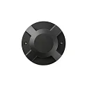 Gulvlampe LOTH 4-flammer LED IP67, sort mat 