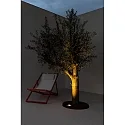 Faro floor recessed luminaire GEISER 130 / 38° round, adjustable, passable IP67, stainless steel, satined 
