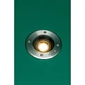 Faro Gulvindbygningslampe GEISER 130 / GU10 rund, justerbar GU10 IP67, rustfrit stål, satin dæmpbar