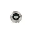 Gulvindbygningslampe GEISER 130 WALLWASHER rund, stiv, asymmetrisk IP67, rustfrit stål, satin 