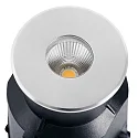 Faro Gulvindbygningslampe TARO rund, stiv, passabel IP67, rustfrit stål, satin 