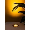 Faro floor recessed luminaire SALT round, asymmetrical, passable IP67, stainless steel, satined 
