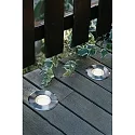 Faro Gulvindbygningslampe SURIA 120 rund, stiv, passabel IP67, rustfrit stål, satin 