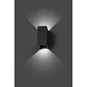 Udendørs wall luminaire BLIND up / down, 2-flammer LED IP65, mørkegrå 