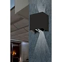 Faro Udendørs wall luminaire OLAN 2-flammer LED IP65, mørkegrå 