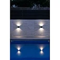 Udendørs wall luminaire LING 2-flammer LED IP54, mørkegrå 