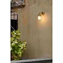 Faro wall luminaire NAHIR E27 IP44, brass 