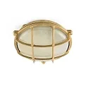 Faro wall luminaire NORAY E27 IP44, brass 