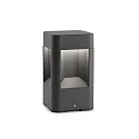 socket luminaire NAYA 200 2-fold, square, indirect IP54, dark grey 