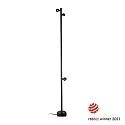 Gulvlampe BROT 1800 LED IP65, sort 