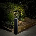 Faro Pælelampe TWIST LED IP65, mørkegrå 