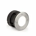 Gulvindbygningslampe LED 18 R HIGH POWER rund, stiv IP67, rustfrit stål, satin 