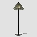 Faro Udendørs stativlampe SAIGON OUT E27 IP44, mørkegrå, olivengrøn 