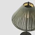 Faro Udendørs stativlampe SAIGON OUT E27 IP44, mørkegrå, olivengrøn 