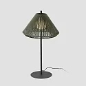 Faro Udendørs stativlampe SAIGON OUT E27 IP44, mørkegrå, olivengrøn 