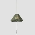 Faro outdoor pendant luminaire SAIGON OUT E27 IP44, dark grey, olive green 