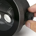 Faro Gulvindbygningslampe TRAS 2L / 13° / 24V DC 2-flammer, uden ramme, justerbar IP67, sort mat dæmpbar