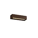 Udendørs wall luminaire DORO 220 2-flammer LED IP65, rustbrun 