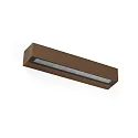 Udendørs wall luminaire DORO 380 2-flammer LED IP65, rustbrun 