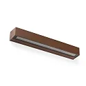 Udendørs wall luminaire DORO 500 2-flammer LED IP65, rustbrun 