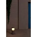 Faro path light BLOCK 350 E27 IP65, concrete grey 