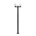 outdoor floor lamp MISTU 2 flames E27 IP44, dark grey 
