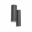 Udendørs wall luminaire STEPS 2-flammer GU10 IP44, mørkegrå 