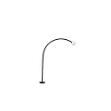 Pælelampe CUCA 650 LED IP65, sort 