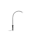 Jordspydslampe CUCA 650 LED IP65, sort 