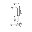 Faro Jordspydslampe CUCA 300 IP65, sort 