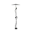 Gulvlampe CLAP 1266 2-flammer LED IP65, sort 