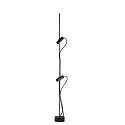 Gulvlampe CLAP 1266 2-flammer LED IP65, sort 