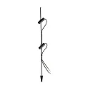 Jordspydslampe CLAP 130 2-flammer LED IP65, sort 