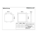 Frisch-Licht LED panel ABP2040A.3183 flad, slagfast, omskiftelig, 26W 3100lm 3000K 85° 85°