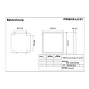 Frisch-Licht LED panel ABP2040A.4384DA flad, DALI styrbar, slagfast, dæmpbar 34W 4300lm 4000K 85° 85°