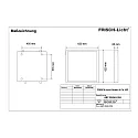 Frisch-Licht LED panel ABP2040A.5184 flad, slagfast, omskiftelig, 41W 5100lm 4000K 85° 85°