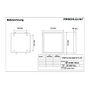 Frisch-Licht LED panel ABP2040MP.1983DA lille, DALI styrbar, mikroprismatisk, dæmpbar 15W 1900lm 3000K 110° 110°
