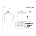 Frisch-Licht LED panel ABP2040MP.2184 lille, omskiftelig, mikroprismatisk, 15W 2100lm 4000K 110° 110°