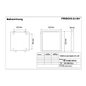Frisch-Licht LED Panel, microprismatic, 34W, 3000K, 4200lm, IP44, DALI dimmable, white