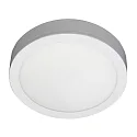 overflade lampe flad, rund, egnet til VDU-arbejdsstationer IP54, pulverlakeret, hvid dæmpbar