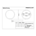 Downlight ADL2235A.1584 flad, rund, omskiftelig IP20, hvid 