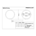 Frisch-Licht Downlight ADL2235A.1984 flad, rund, omskiftelig IP20, hvid 