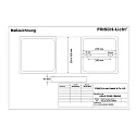 Downlight ADLQ2235A.1984DA firkantet, DALI styrbar IP20, hvid dæmpbar