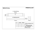 Frisch-Licht LED Grid luminaire, asymmetrical, 30W, 4000K, 3800lm, IP20, DALI dimmable, white