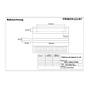 Frisch-Licht LED Surfaced /Pendant grid luminaire, direct, 56W, 4000K, 7300lm, IP20, UGR < 19, DALI dimmable, white