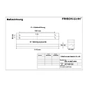 Frisch-Licht Gitterlampe ARL144590T.5084 asymmetrisk, omskiftelig IP20, hvid 